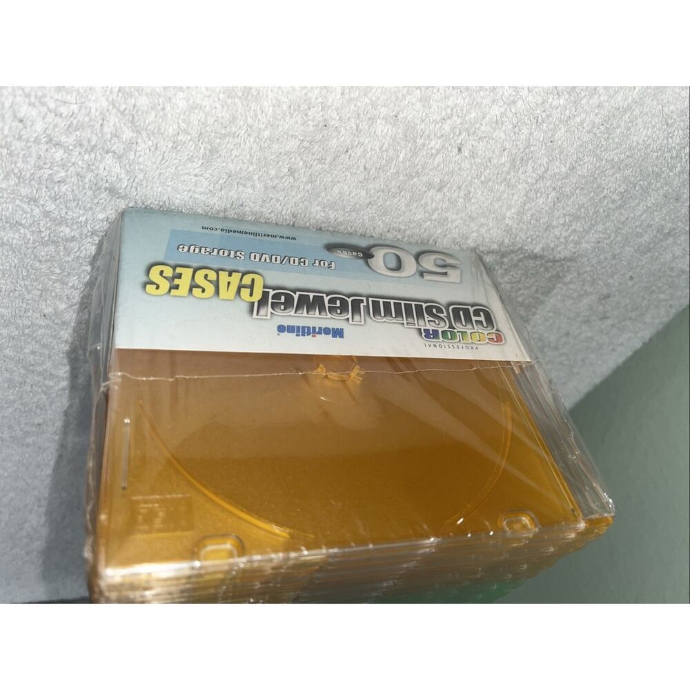 Colored Meritline Slim CD Jewel Case 50 UNITS NEW SHRINK WRAPPED. - Picture 4 of 6